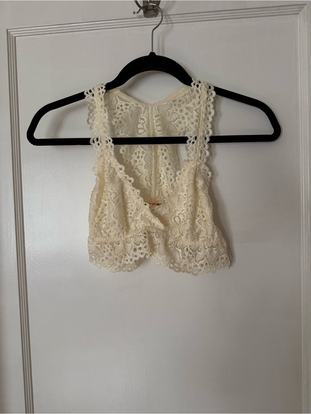 Altar’d State NWT Ivory floral lace racerback bralette